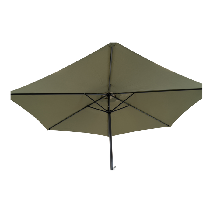 Parasol Gemini olive green Ø3mtr