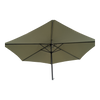 Parasol Gemini olive green Ø3mtr