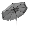 Parasol Libra grijs Ø3mtr