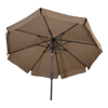 Parasol Libra taupe Ø3mtr