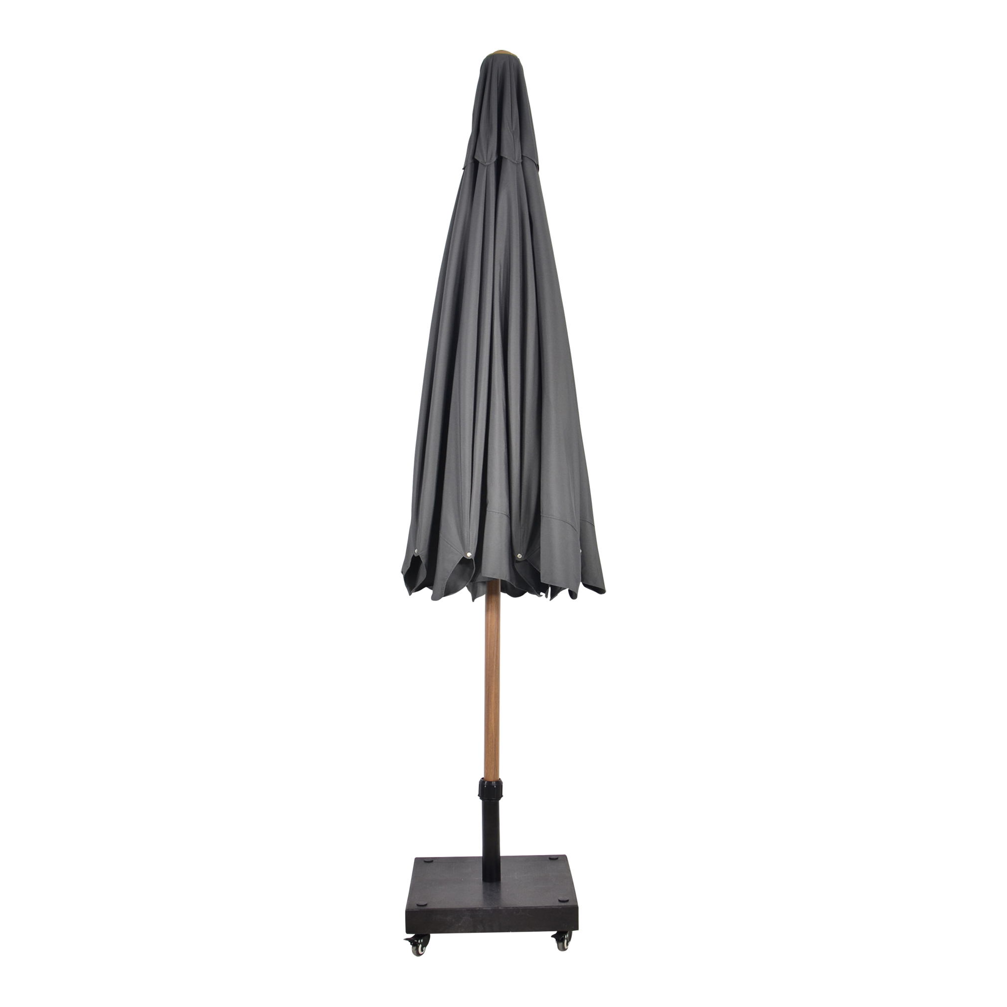 Parasol Libra houtlook grijs Ø3mtr