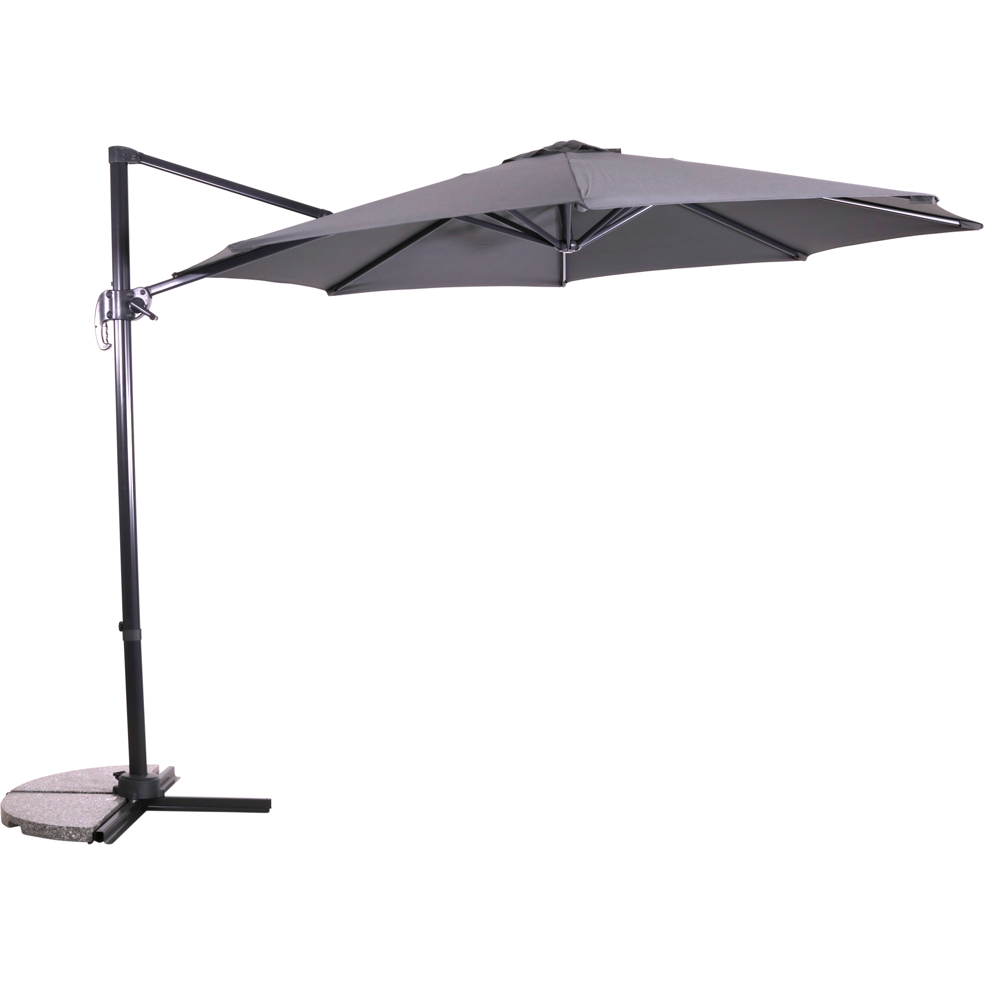 Zweefparasol Libra grijs Ø3mtr