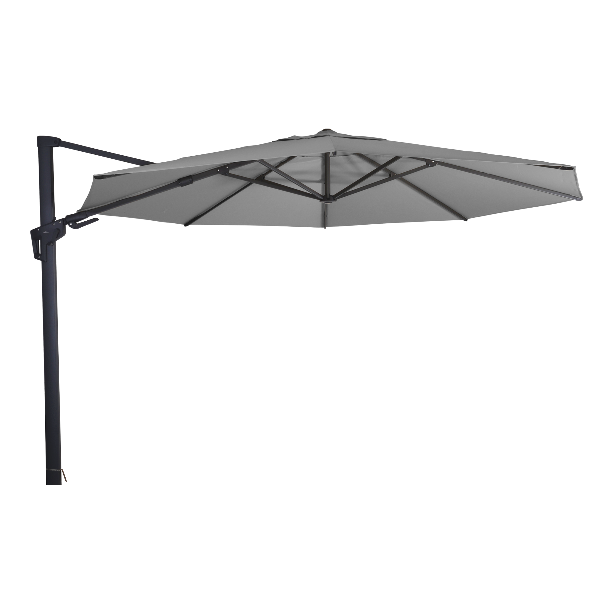 Zweefparasol VirgoFlex grijs Ø3,5mtr