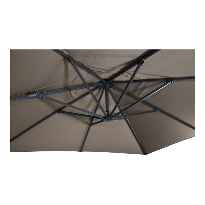 Zweefparasol VirgoFlex taupe 3x3mtr