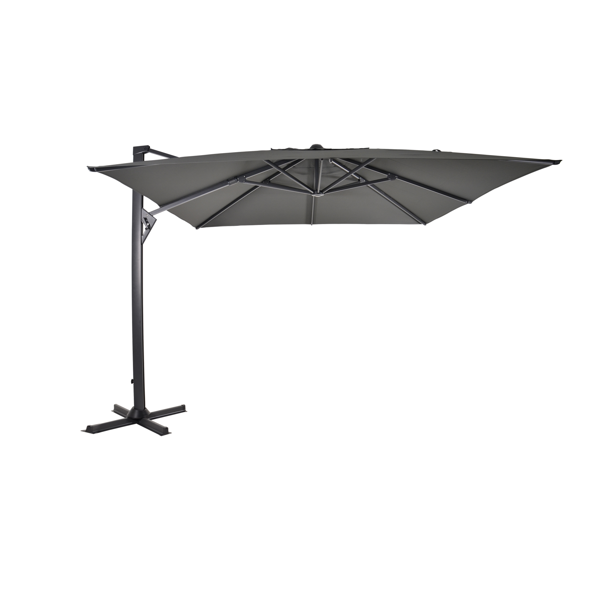 Zweefparasol Taurus grijs 3x3mtr