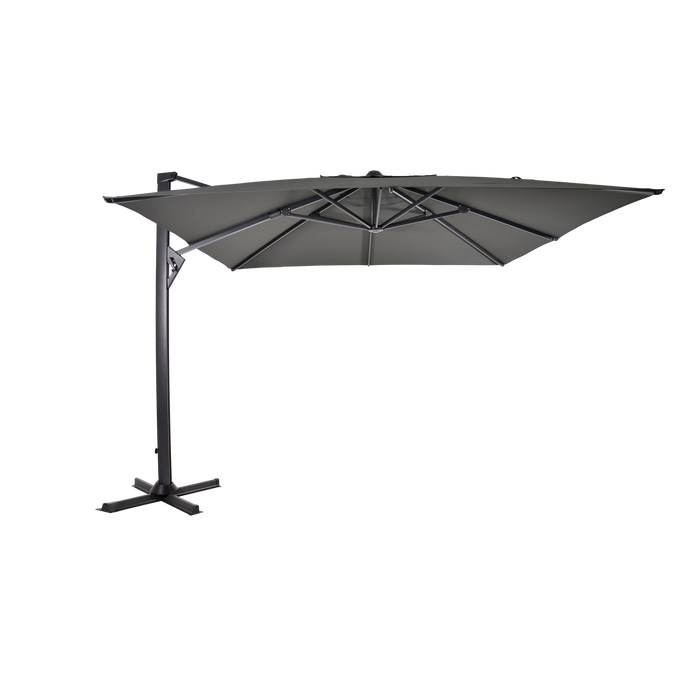 Zweefparasol Taurus grijs 3x3mtr