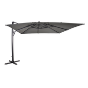 Zweefparasol Taurus grijs 3x4mtr
