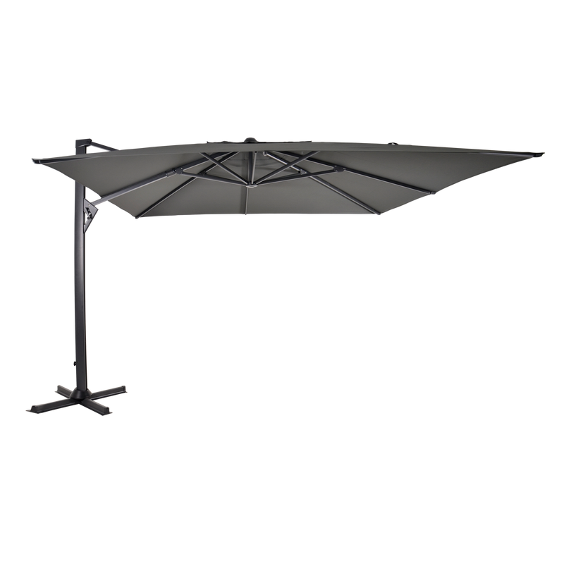 Zweefparasol Taurus grijs 3x4mtr