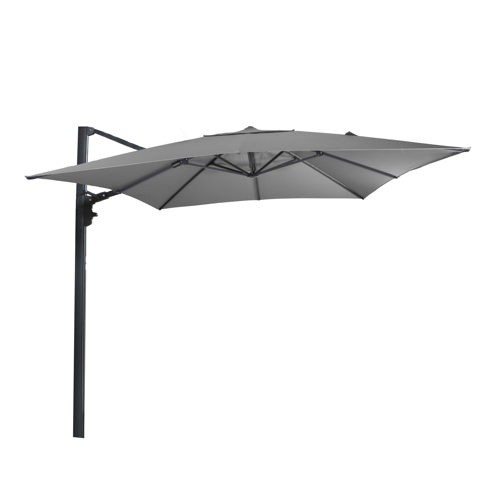 Zweefparasol Virgo Up grijs 3x3mtr