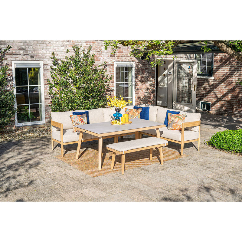 Lounge-dining Set Carrara | Teak/Sand
