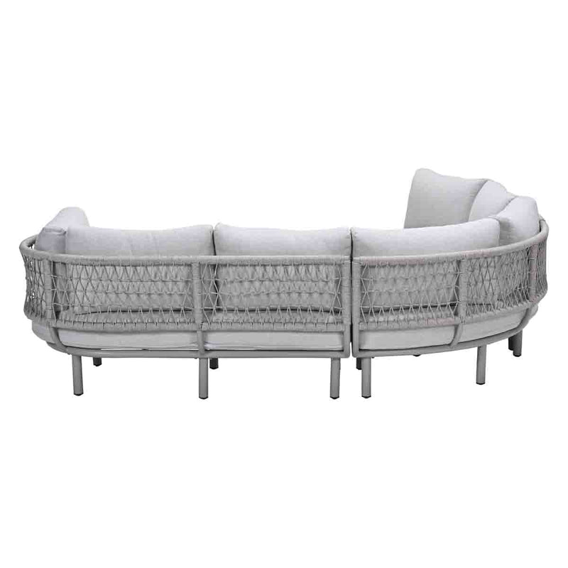 Lounge-Dining set Matera | Rope sand