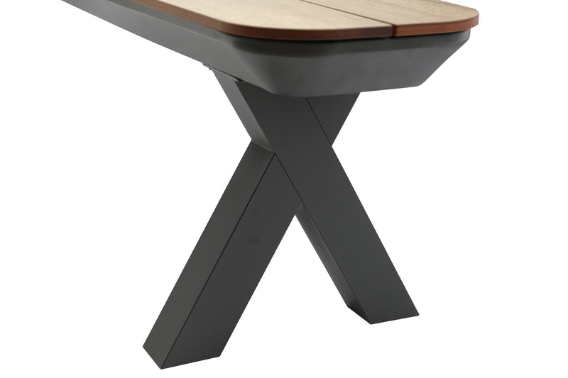 Bradford HPL bench, woodcolor