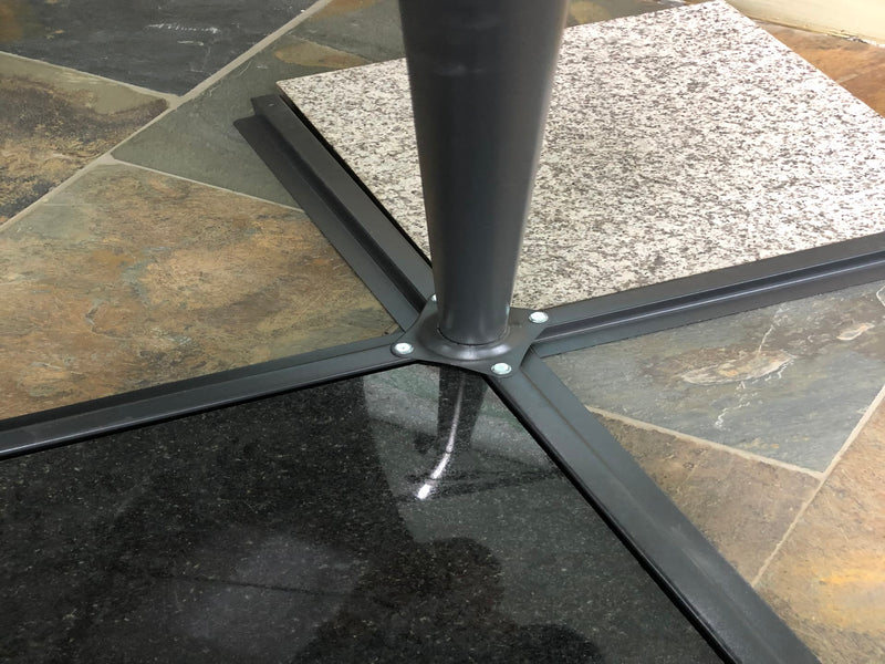 Menorca umbrella ecru Ø300 cm incl. cross base