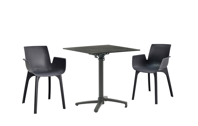 Julia HPL bistro table 70x70cm anthracite