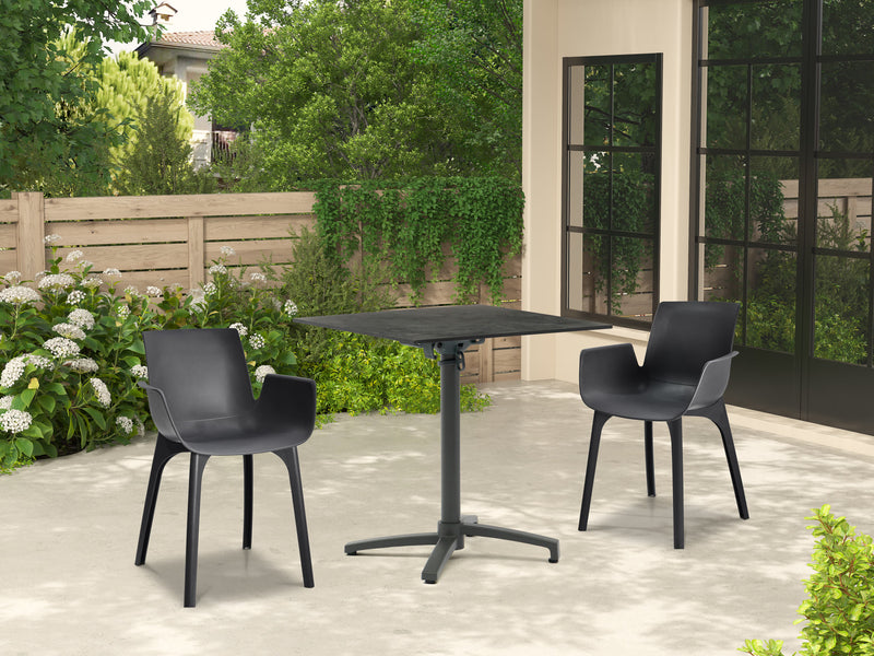 Julia HPL bistro table 70x70cm anthracite