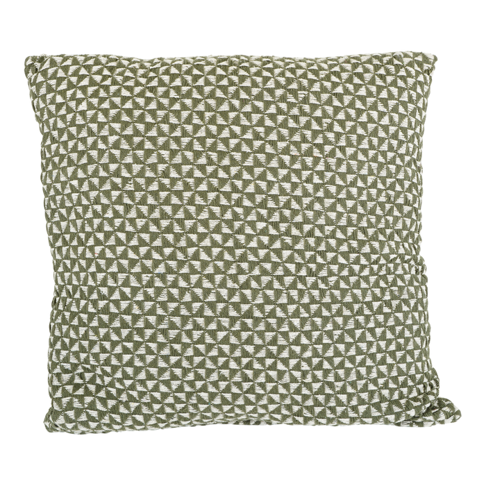 Sierkussen groen/beige 60x60cm