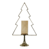 Kerstboom Aurum met windlicht alu goud met goud glas 89cm