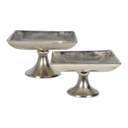 Schaal op voet Brush  30x30x17cm