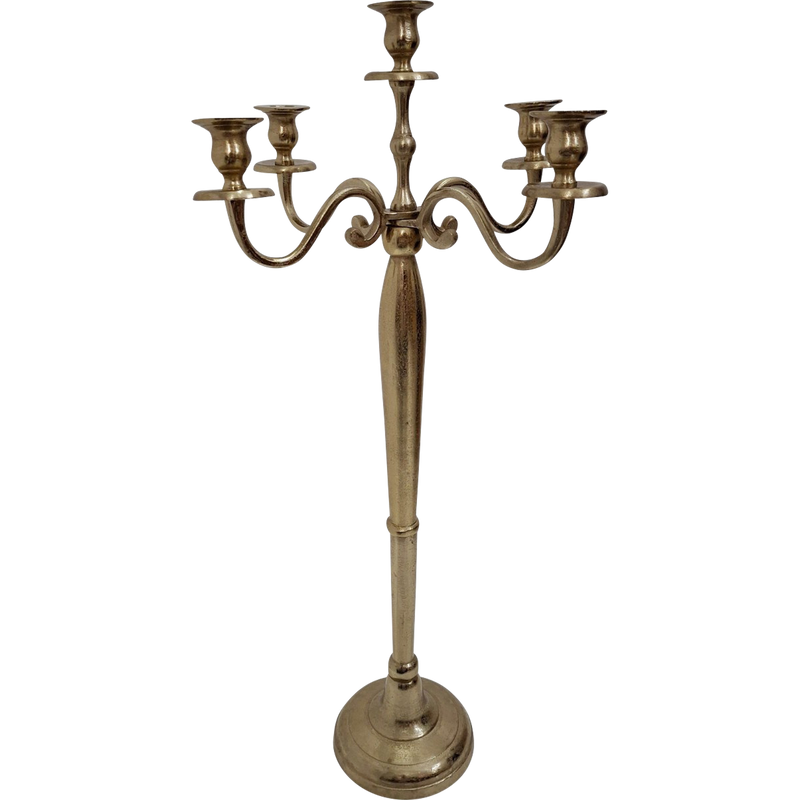 Kandelaar Classic Brush goud 78cm