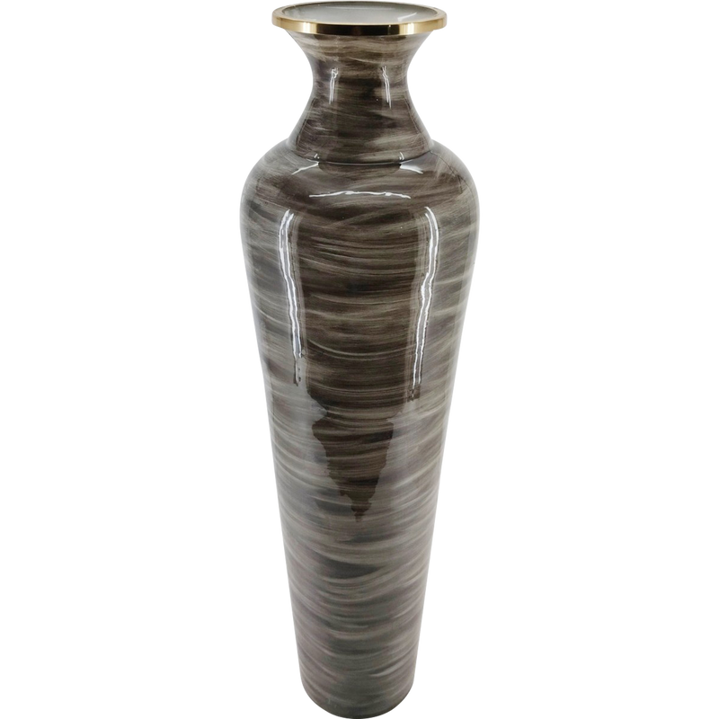 Vaas glas lichtgrijs ø28x96,5cm