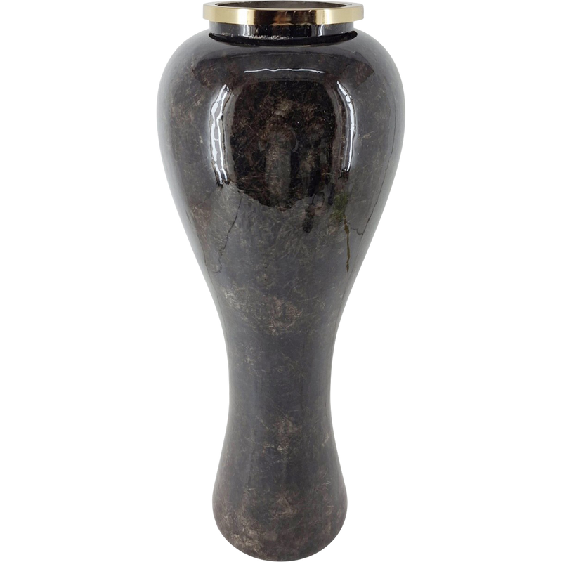 Vaas glas donkergrijs ø31x79cm