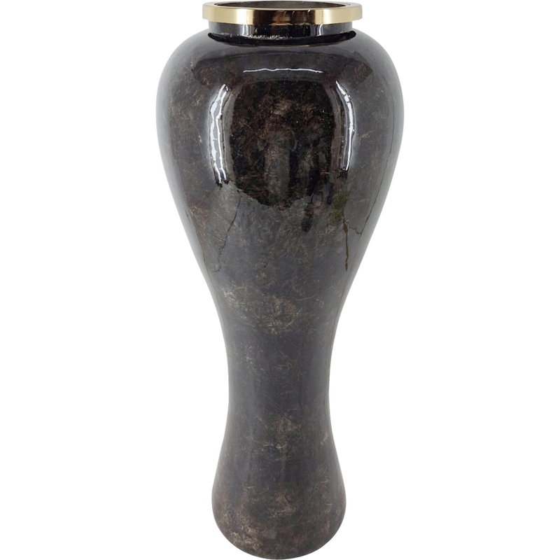 Vaas glas donkergrijs ø25,5x66cm