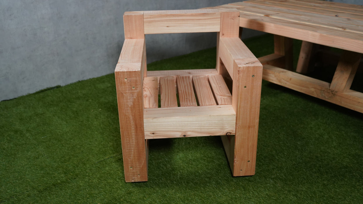 Tuinstoel Colosso | Douglashout | Massieve stoel