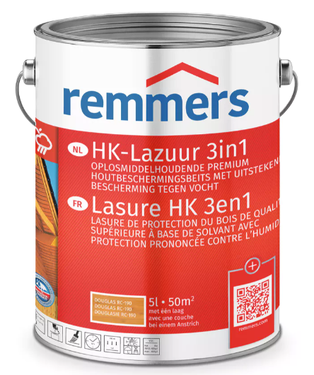 HK-Stain Lasure pour bois 3en1 Douglas-Color