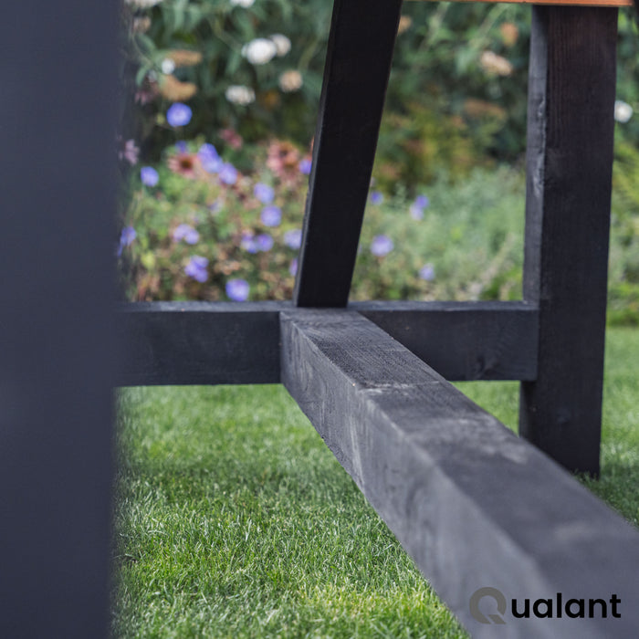 Table de jardin Timber Noir | Douglas | Plusieurs tailles