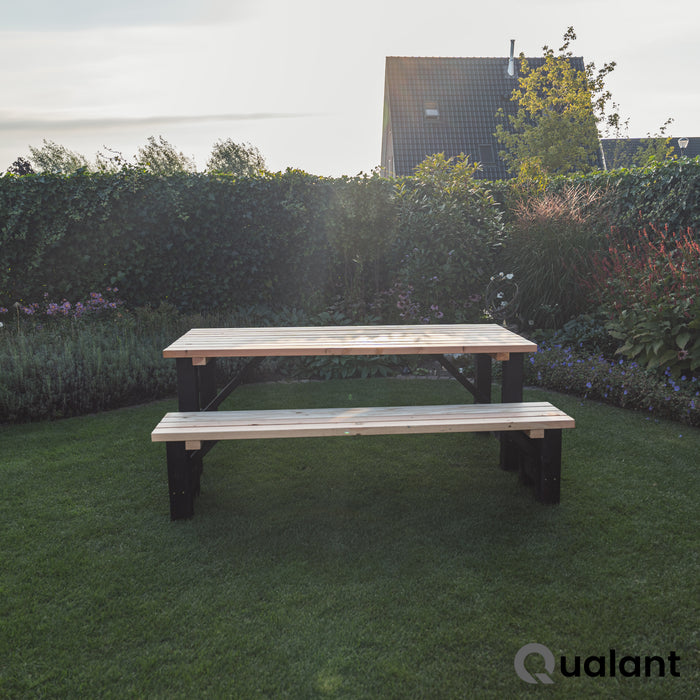 Banc de jardin Forest Noir | Douglas | Plusieurs tailles