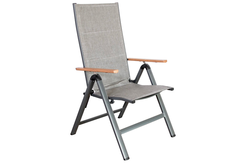 Genua folding chair wood look