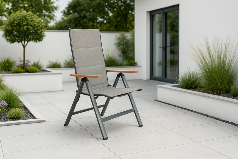 Genua folding chair wood look