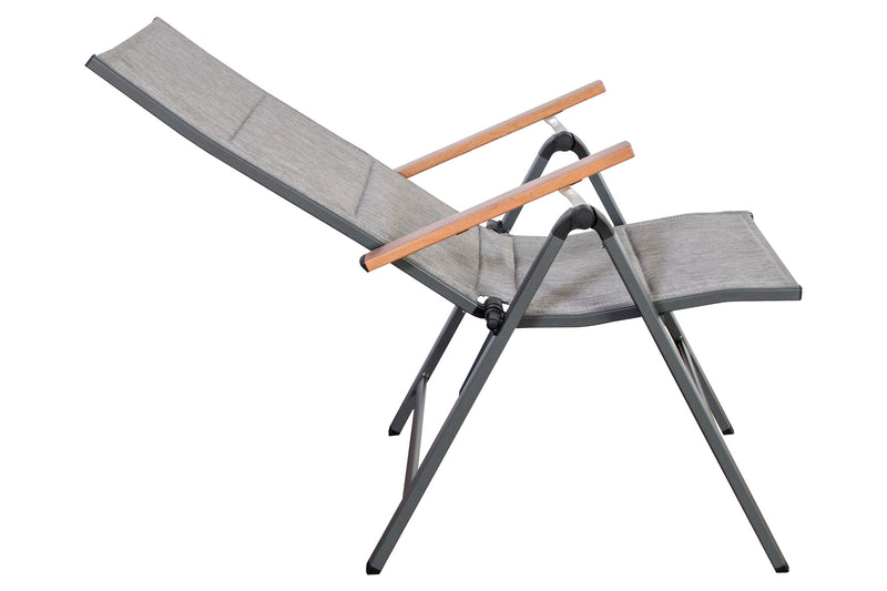 Genua folding chair wood look