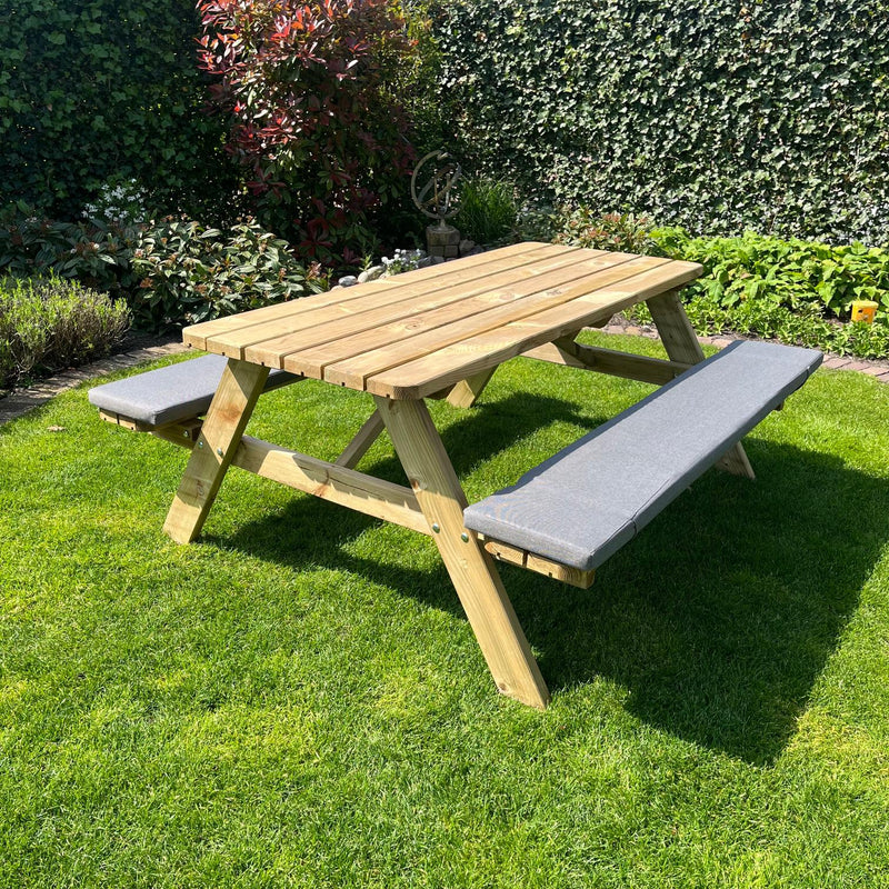 Set Tuinkussens - 210cm - Picknicktafel 210
