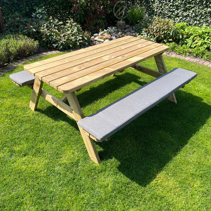 Coussins de jardin - 240cm - Table de pique-nique 240