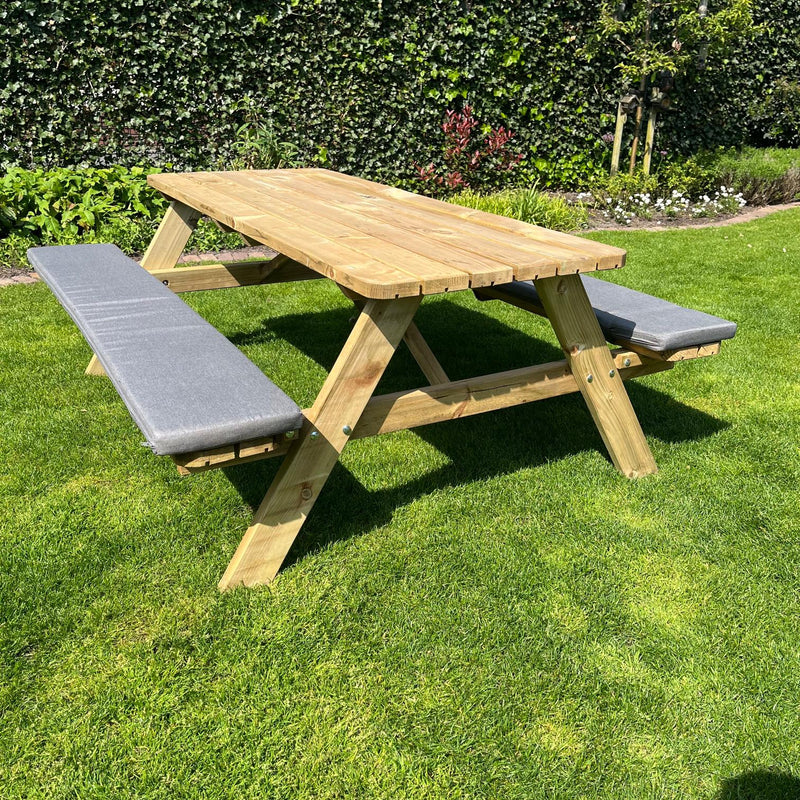 Set Tuinkussens - 180cm - Picknicktafel 180