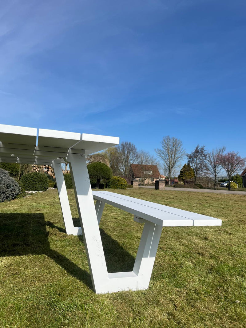 Picknicktisch London | Weiß | Aluminium | 180 cm