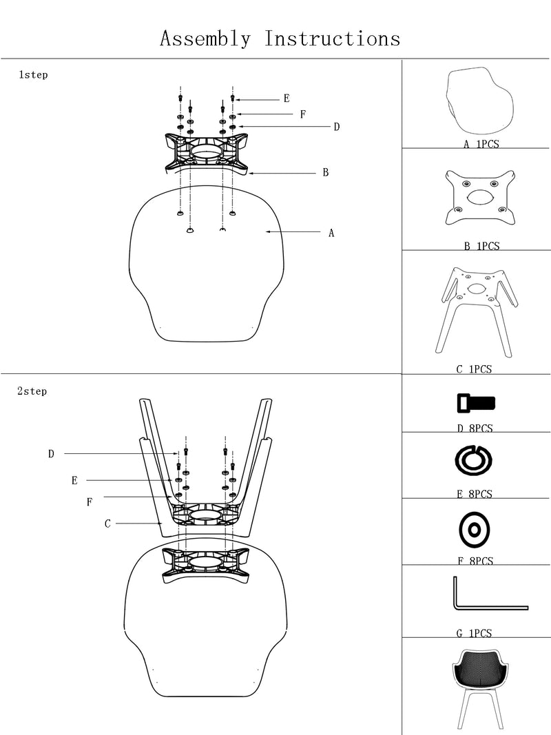 Chaise de jardin Jaspe | Noir | Siège baquet | Plastique