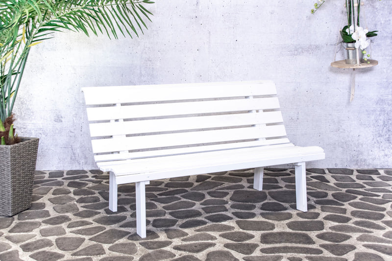 Bella bench white 150cm