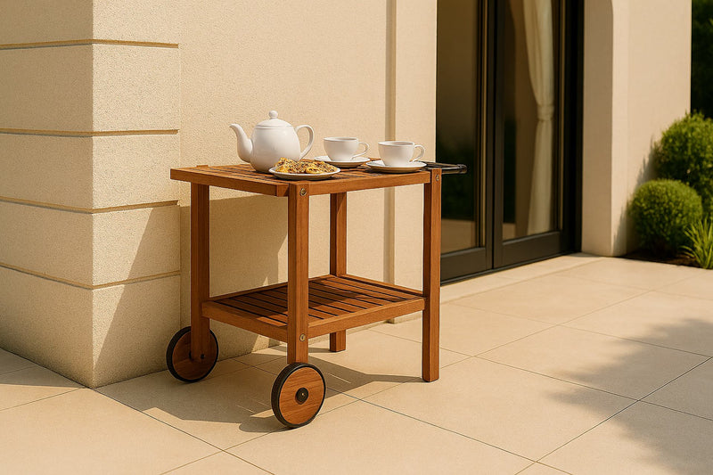 Toby tea trolley acacia FSC 100%