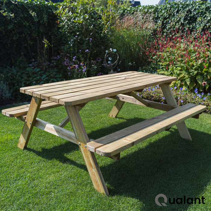 Picknicktafel DeLuxe | Geïmpregneerd | 180 cm