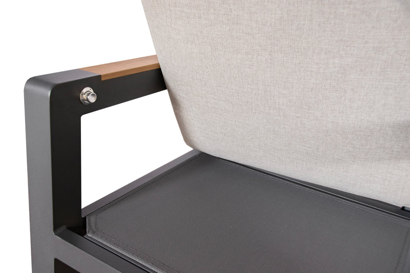 Tuinstoel Valentina | Verstelbaar| Aluminium