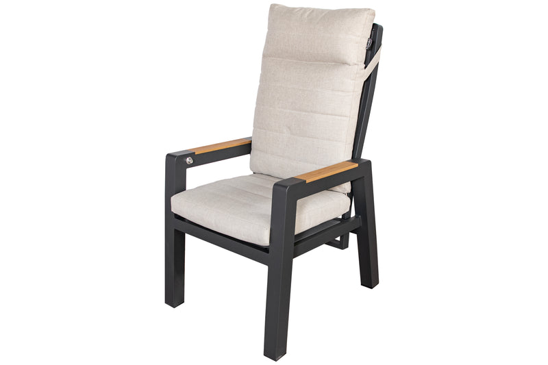 Tuinstoel Valentina | Verstelbaar| Aluminium