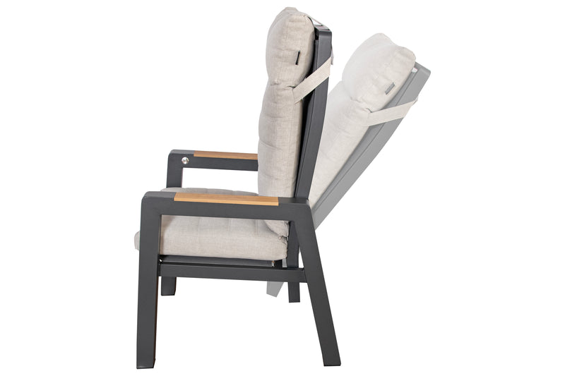 Tuinstoel Valentina | Verstelbaar| Aluminium