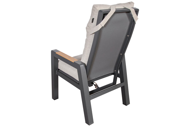 Tuinstoel Valentina | Verstelbaar| Aluminium