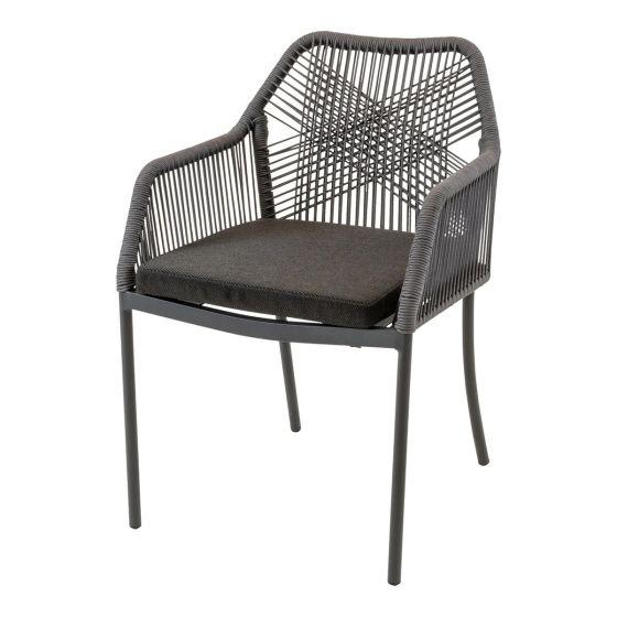 Stapelstoel Akita grijs