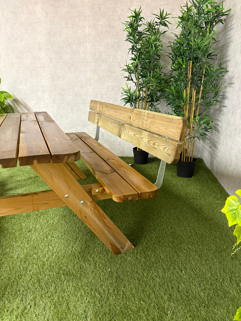 Rugleuning Picknicktafel 180cm