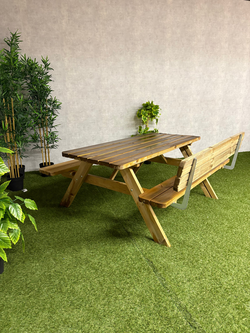 Rugleuning Picknicktafel 180cm