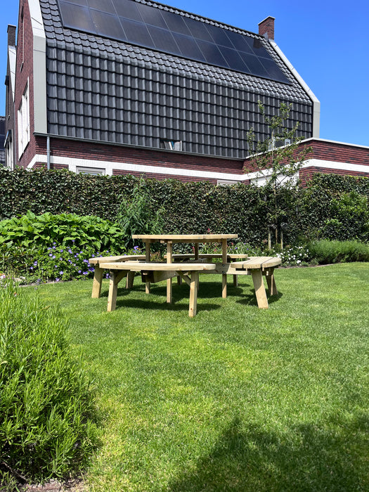 Picknicktafel Circulo | Geimpregneerd | Rond