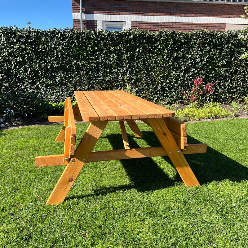 Picknicktafel DeLuxe | Douglas Look/Redwood | 180cm